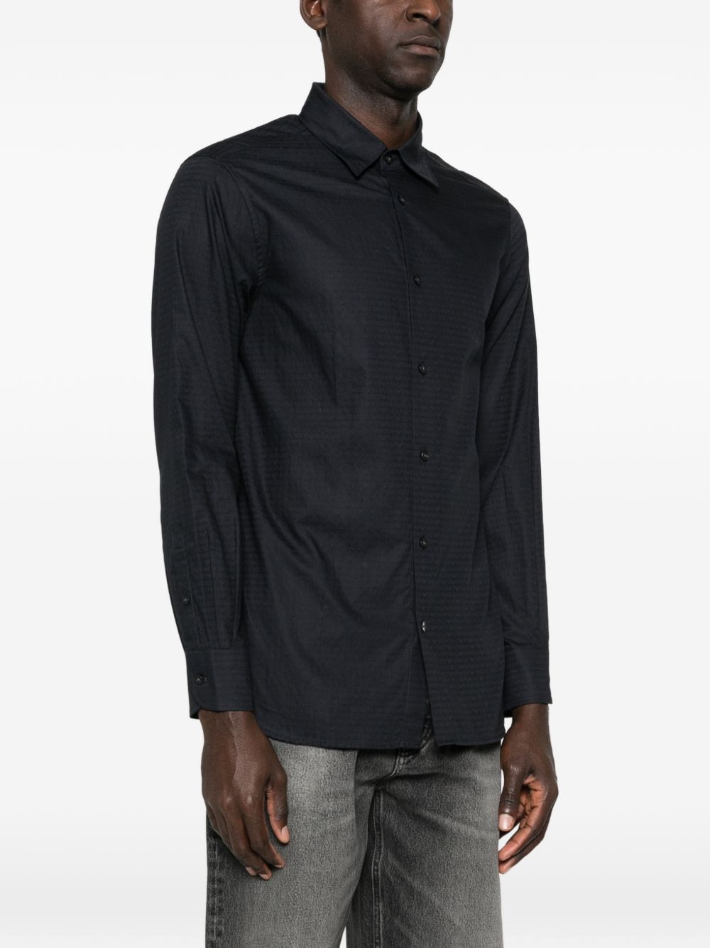Emporio Armani Men's Logo Cotton Shirt