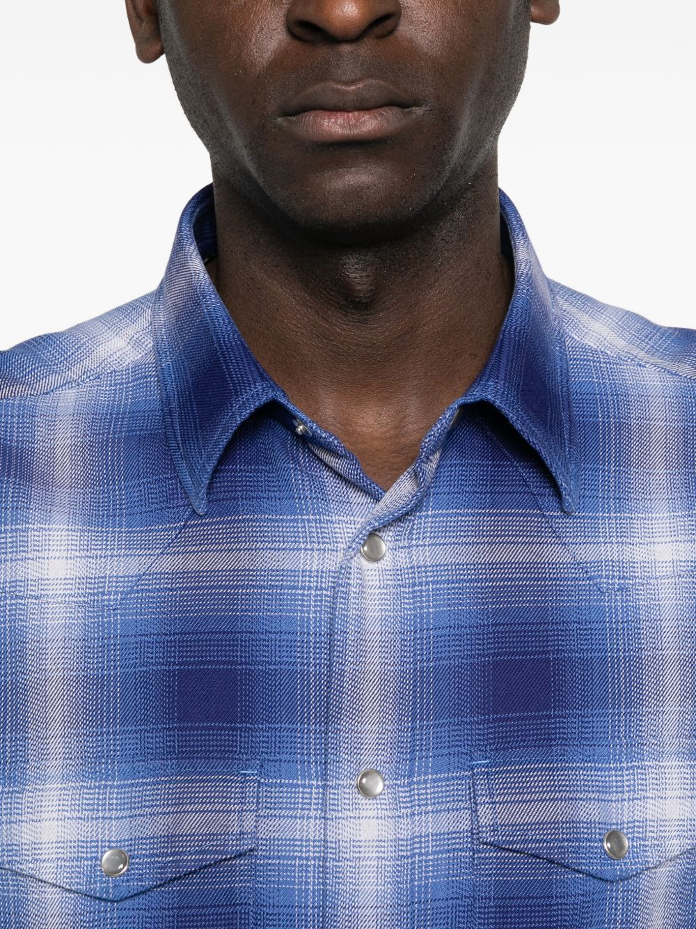 Tom Ford Men's Cotton Checked Shirt