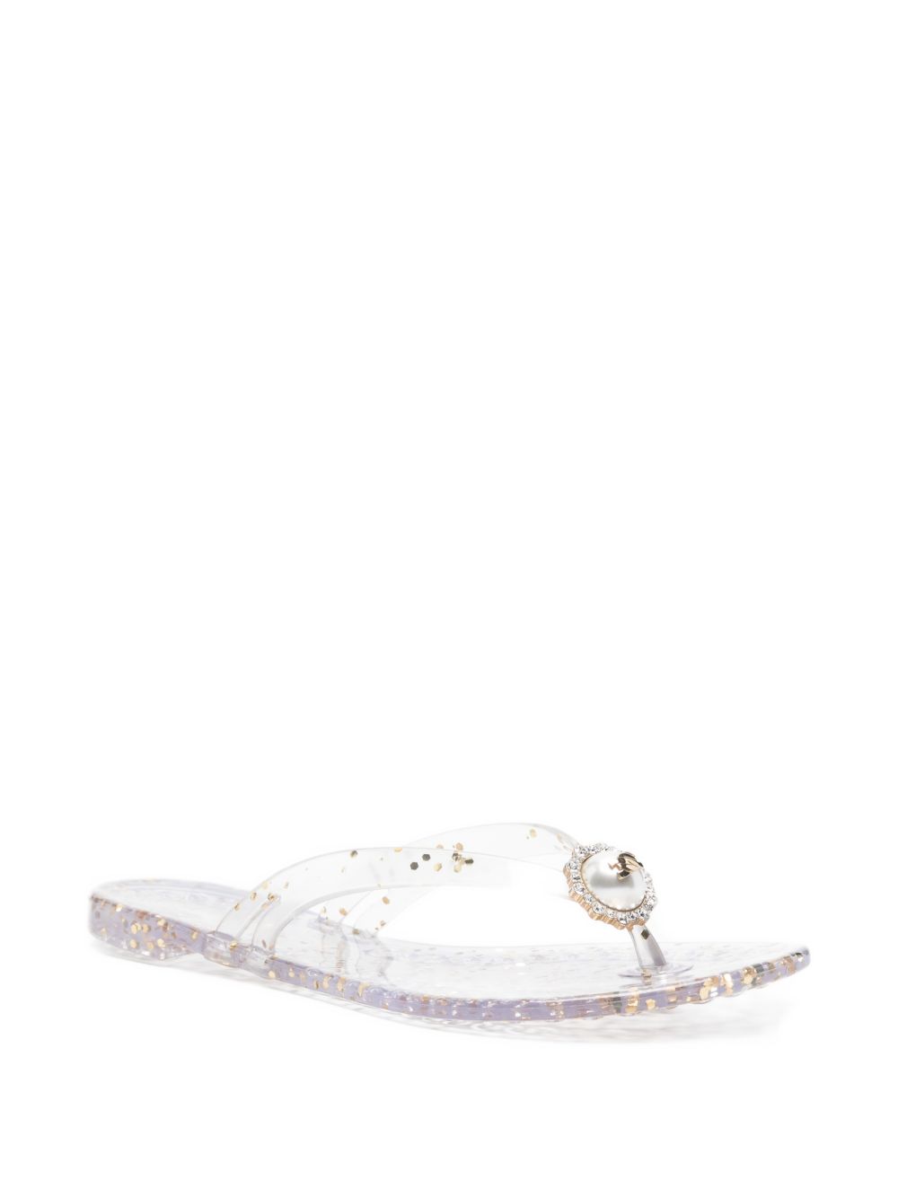 Casadei Women's Jelly Glitter Flip Flops