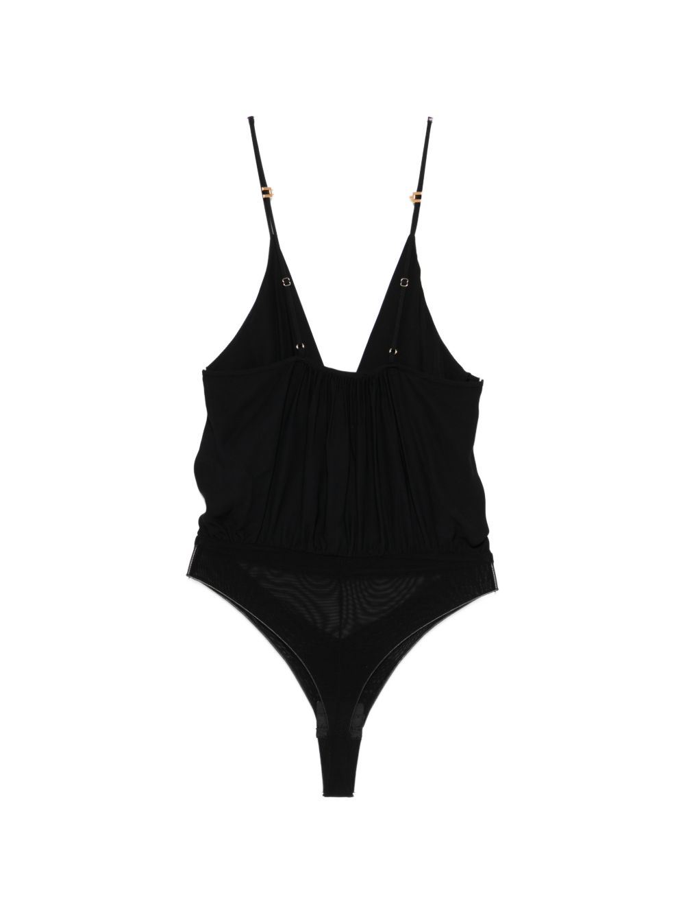 Elisabetta Franchi Women's V-Neck Adjustable Shoulder Straps Brief Cut Bodysuit