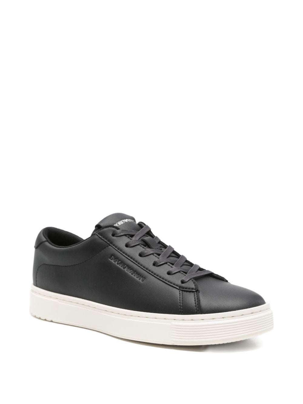 Emporio Armani Men's Leather Lace-Up Sneakers