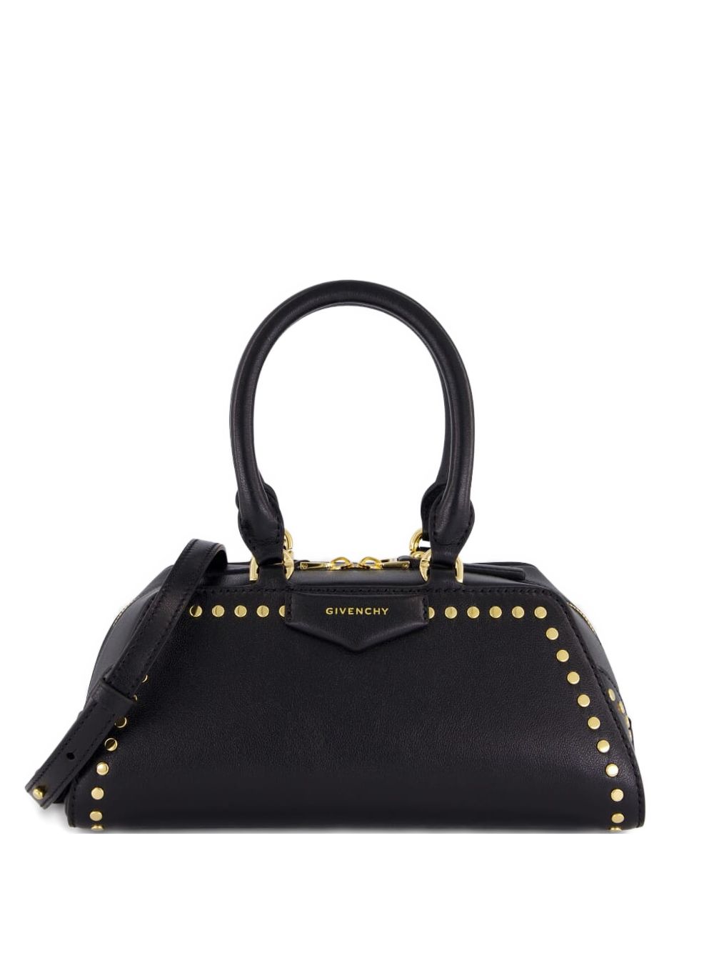 Givenchy Women's Mini Antigona East-West Bag In Box Leather With Studs Detail