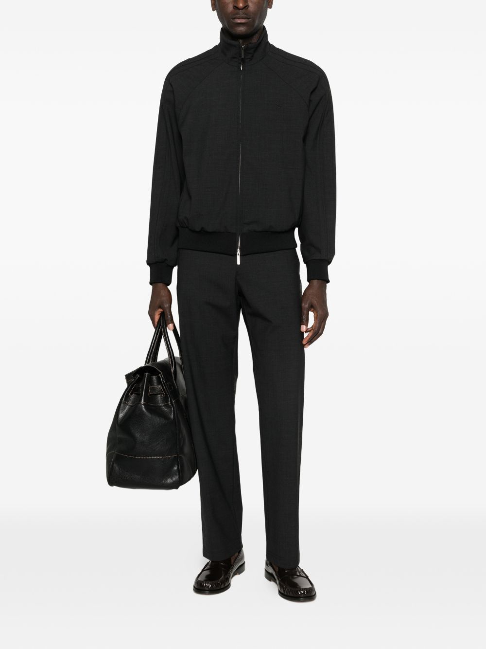 Emporio Armani Men's Wool Blend Trousers