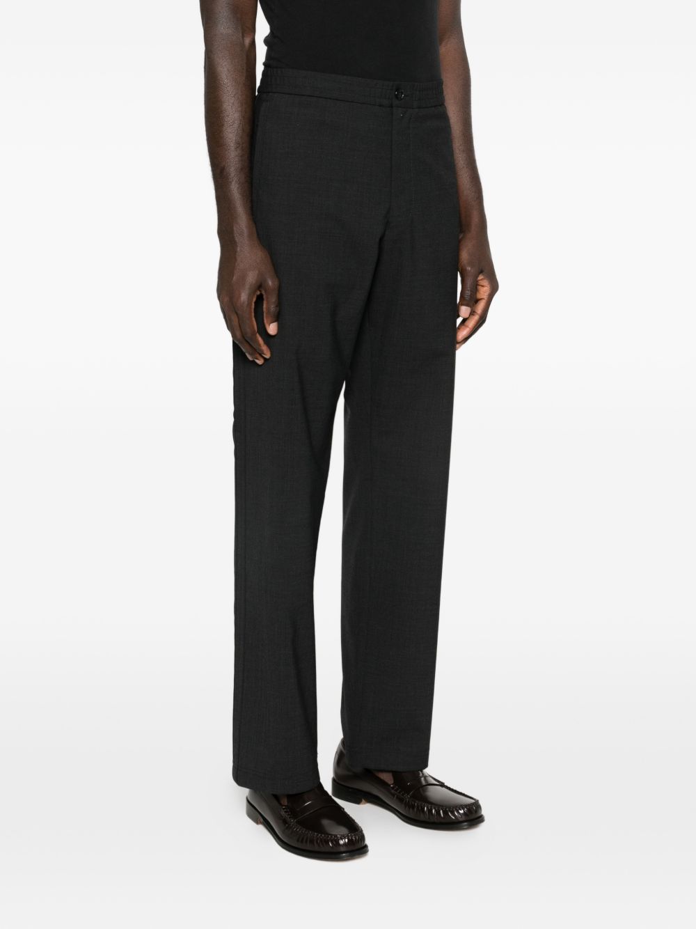 Emporio Armani Men's Wool Blend Trousers