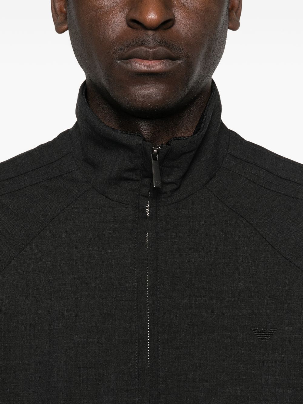 Emporio Armani Men's Wool Blend Bomber Jacket