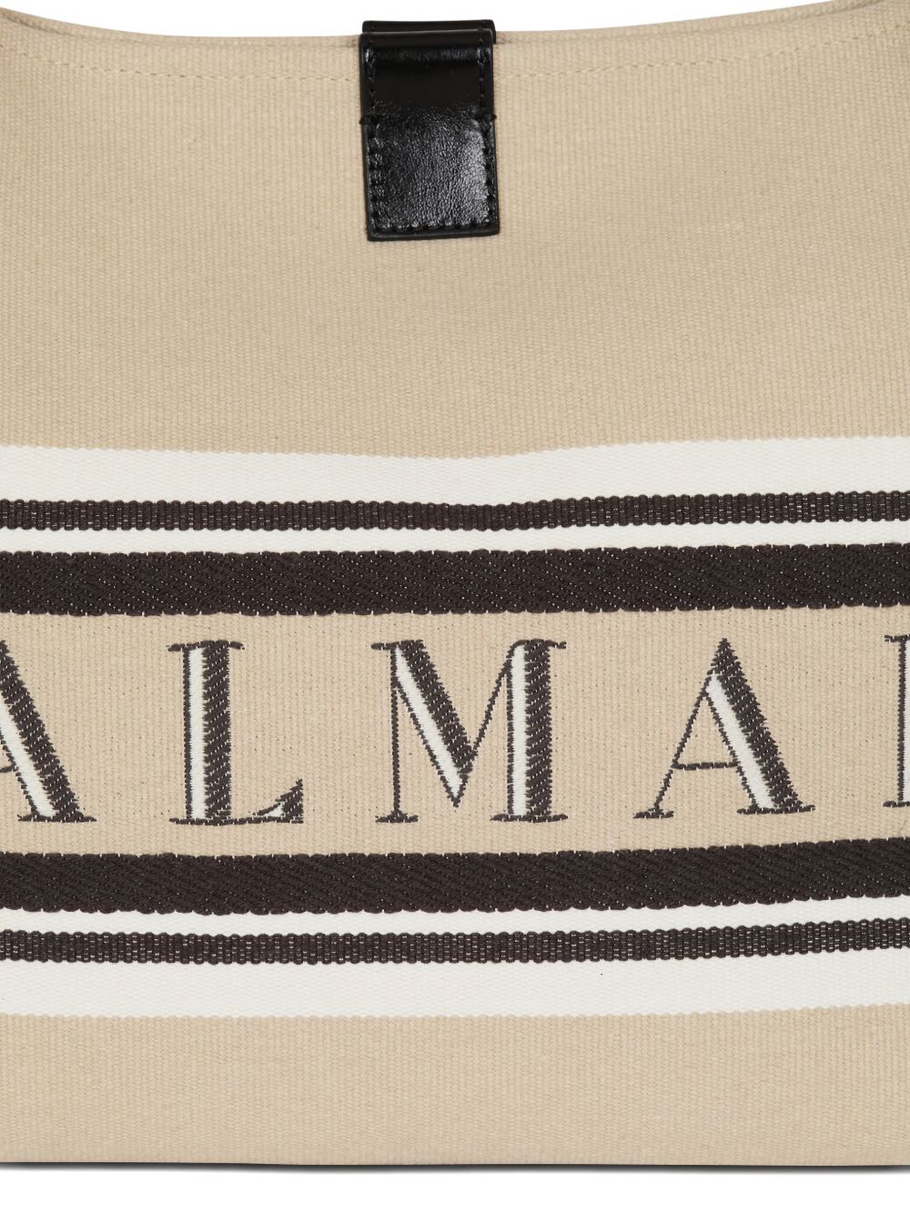 Balmain Women's Medium Release Shopper Bag In Canvas And Calfskin