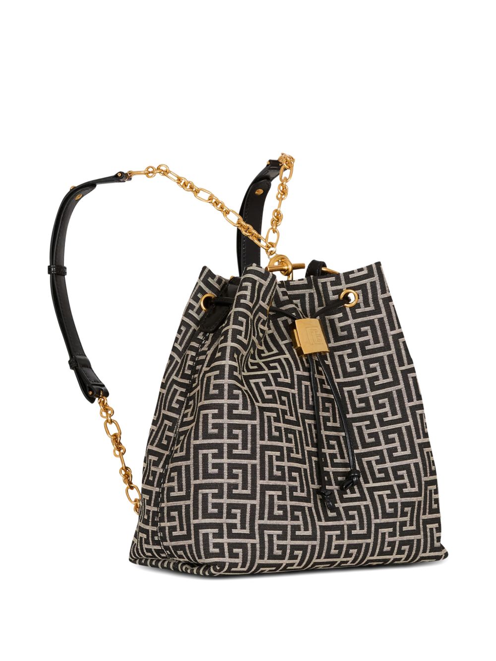 Balmain Women's Pulse Monogram Jacquard Backpack
