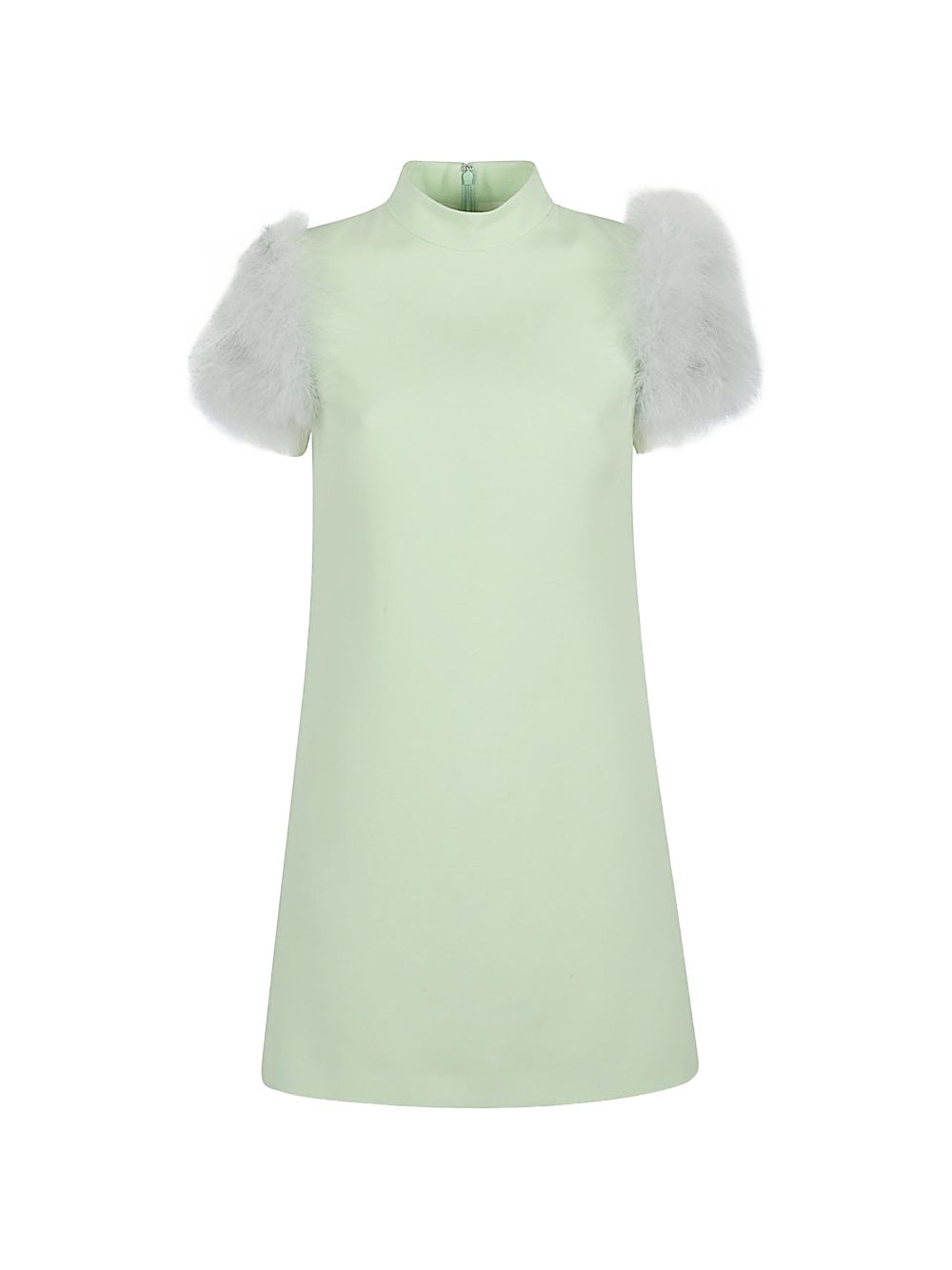 Valentino Women's Feathered Wool And Silk Dress