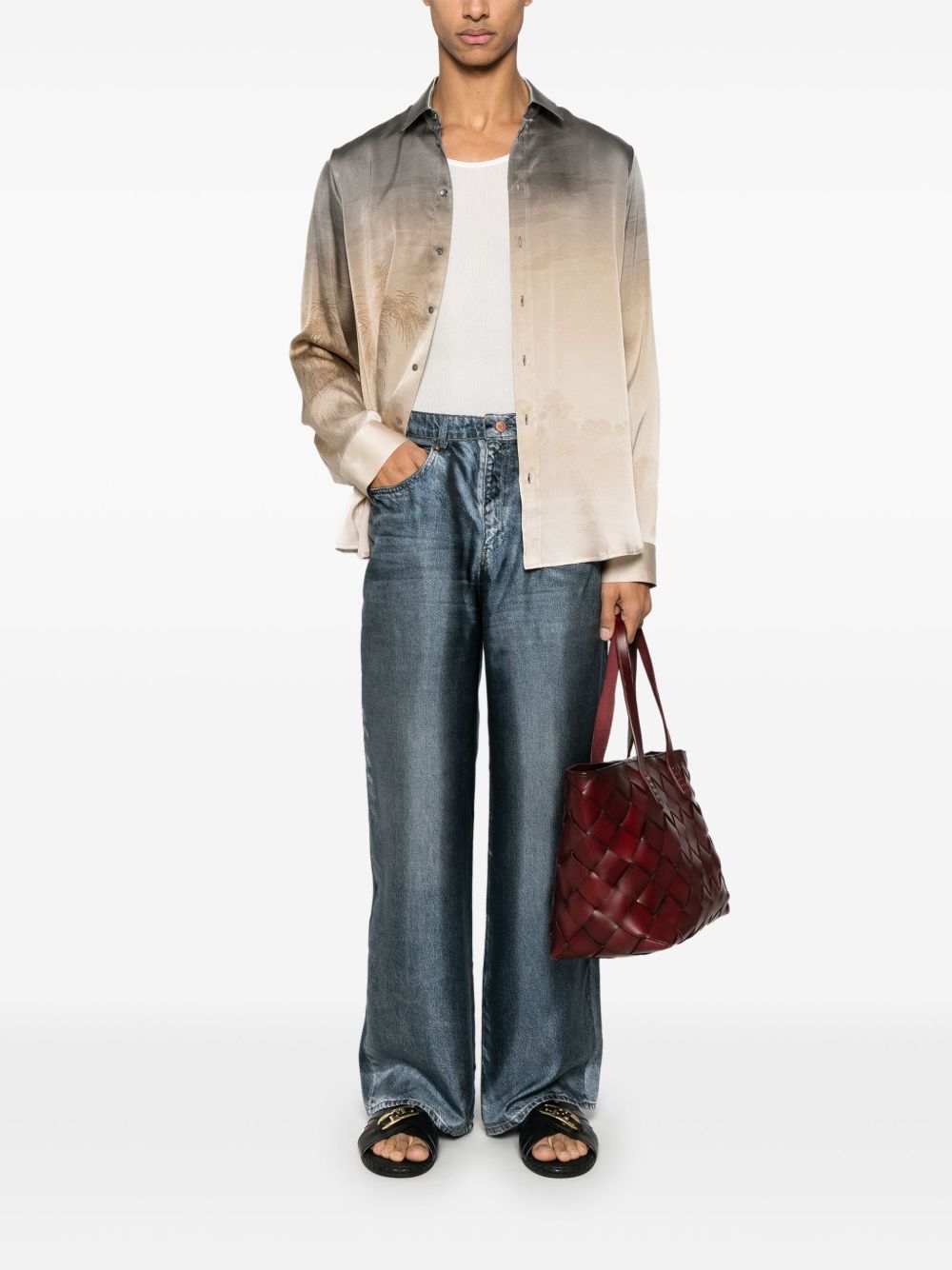 Pierre Louis Mascia Women's Silk Trousers