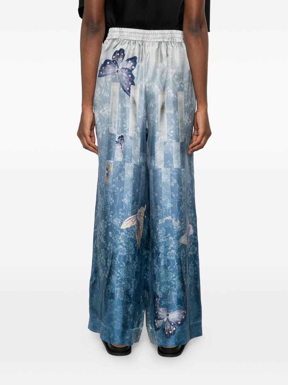 Pierre Louis Mascia Women's Printed Silk Trousers