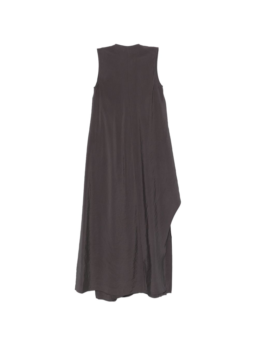 Alysi Women's V-Neck Sleeveless Ruffle Detail Long Dress