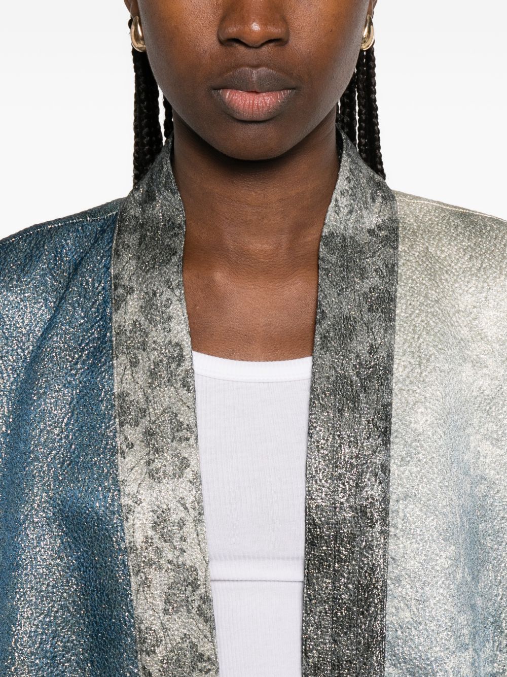 Pierre Louis Mascia Women's Printed Kimono Jacket