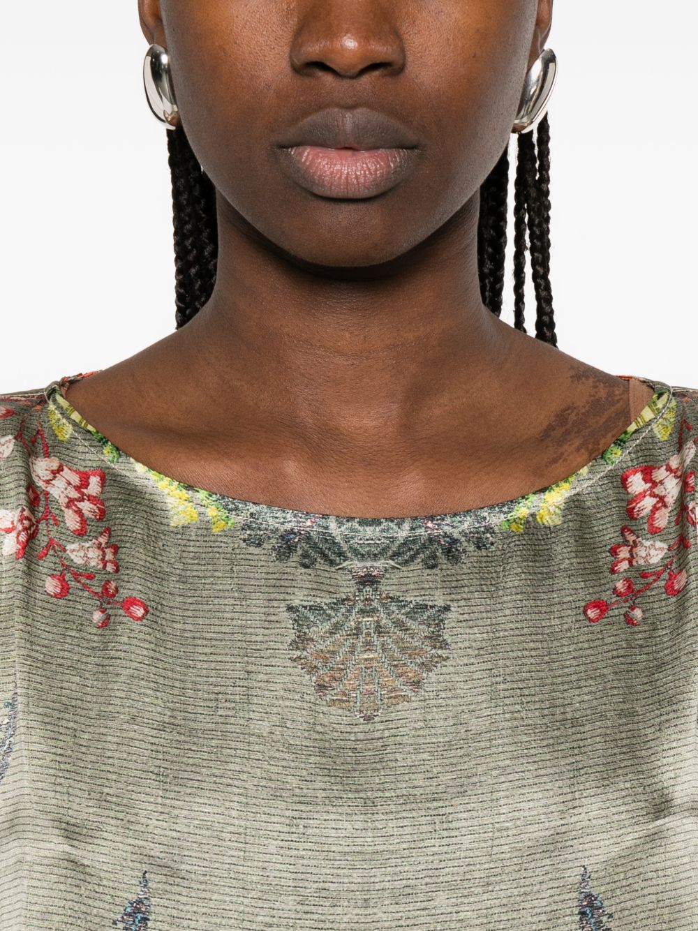 Pierre Louis Mascia Women's Printed Silk Dress