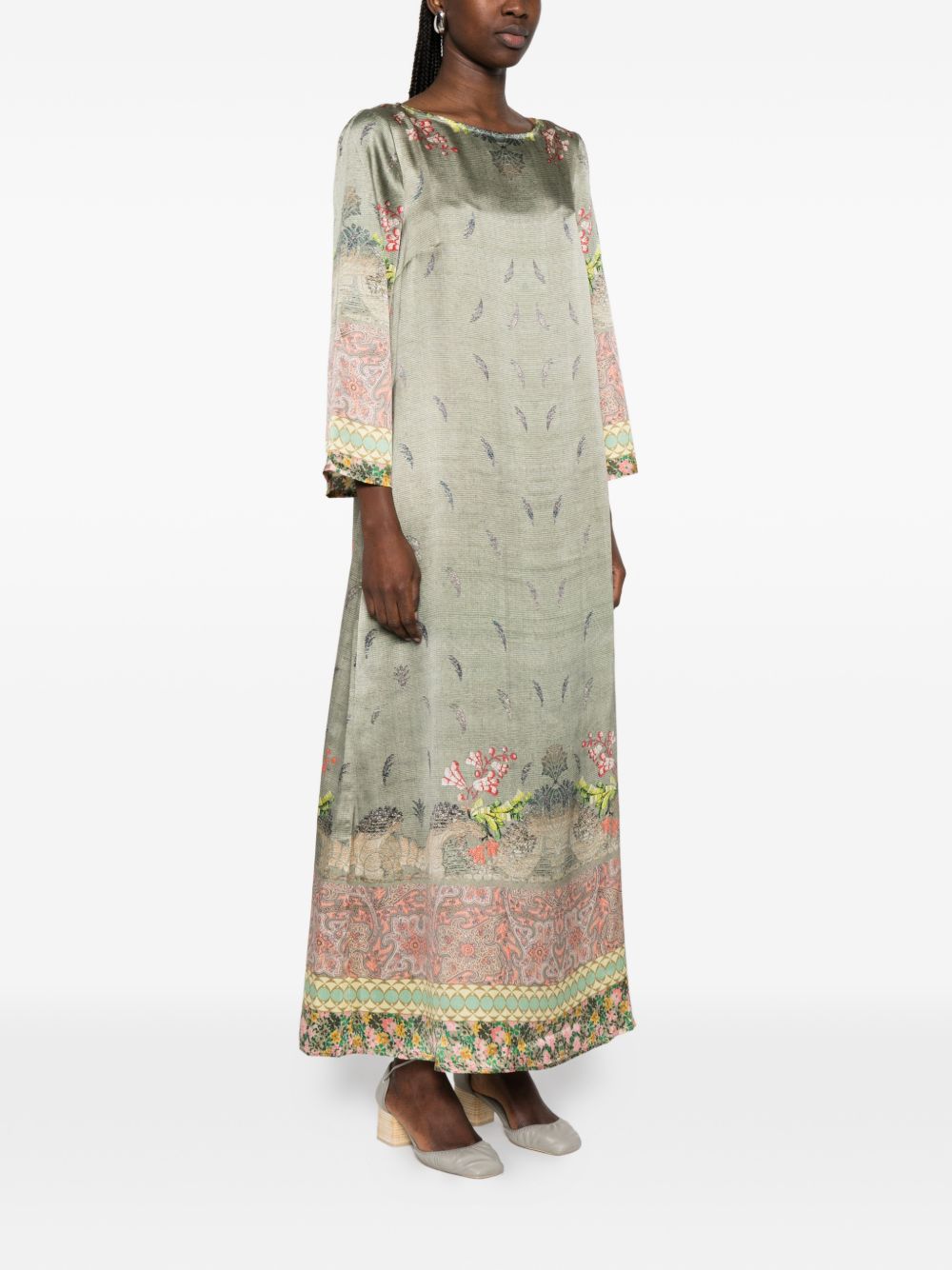 Pierre Louis Mascia Women's Printed Silk Dress