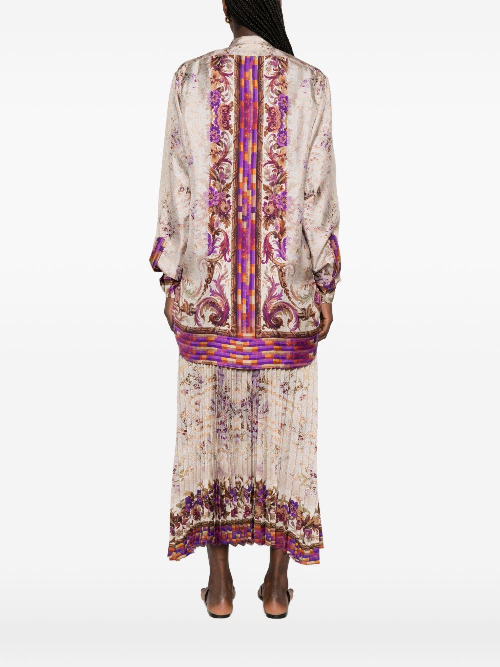 Pierre Louis Mascia Women's Printed Silk Shirt