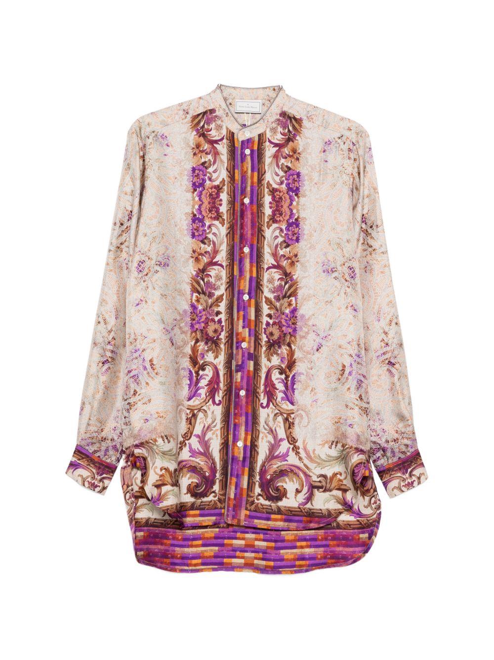 Pierre Louis Mascia Women's Printed Silk Shirt