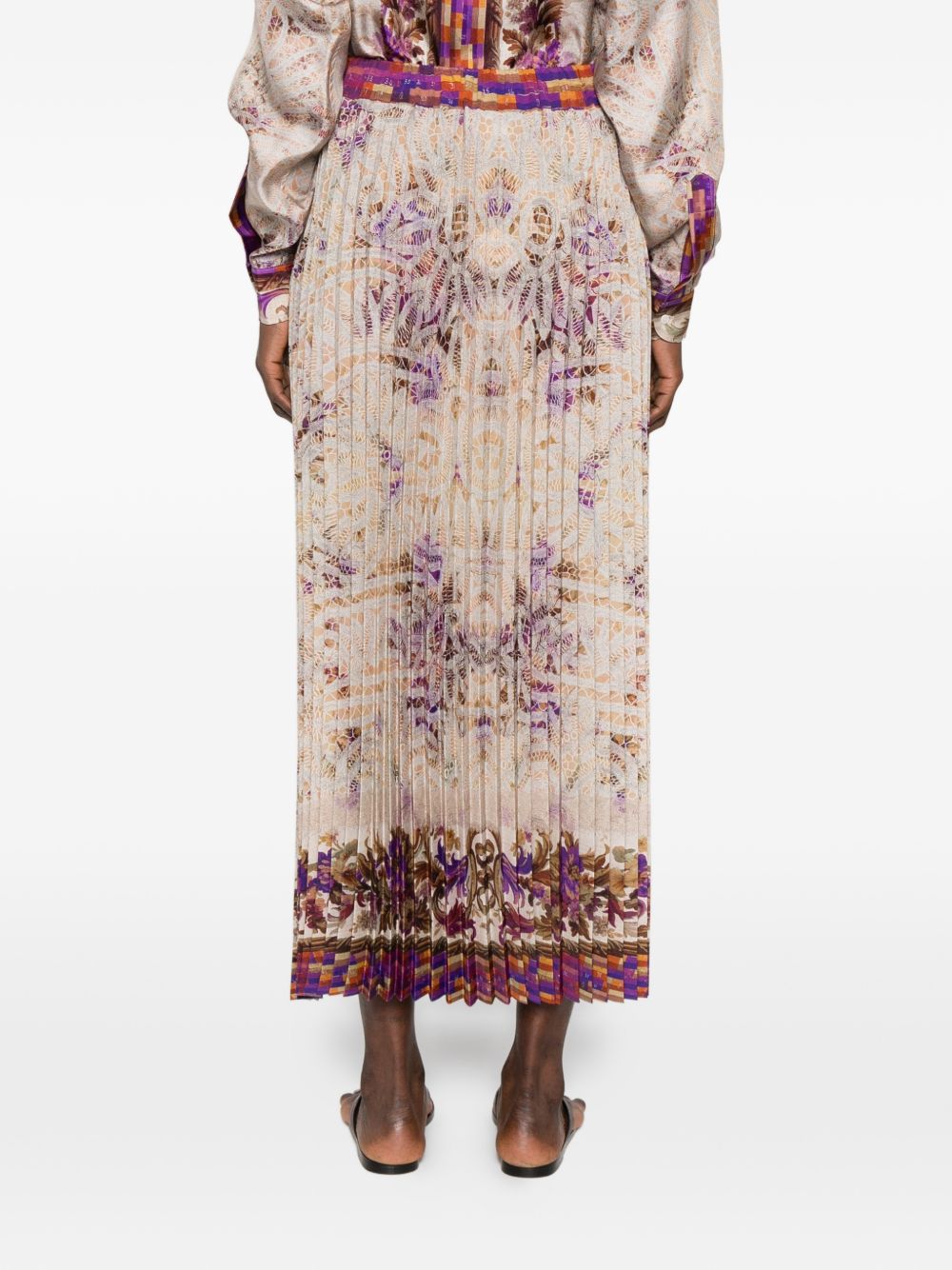 Pierre Louis Mascia Women's Printed Silk Skirt