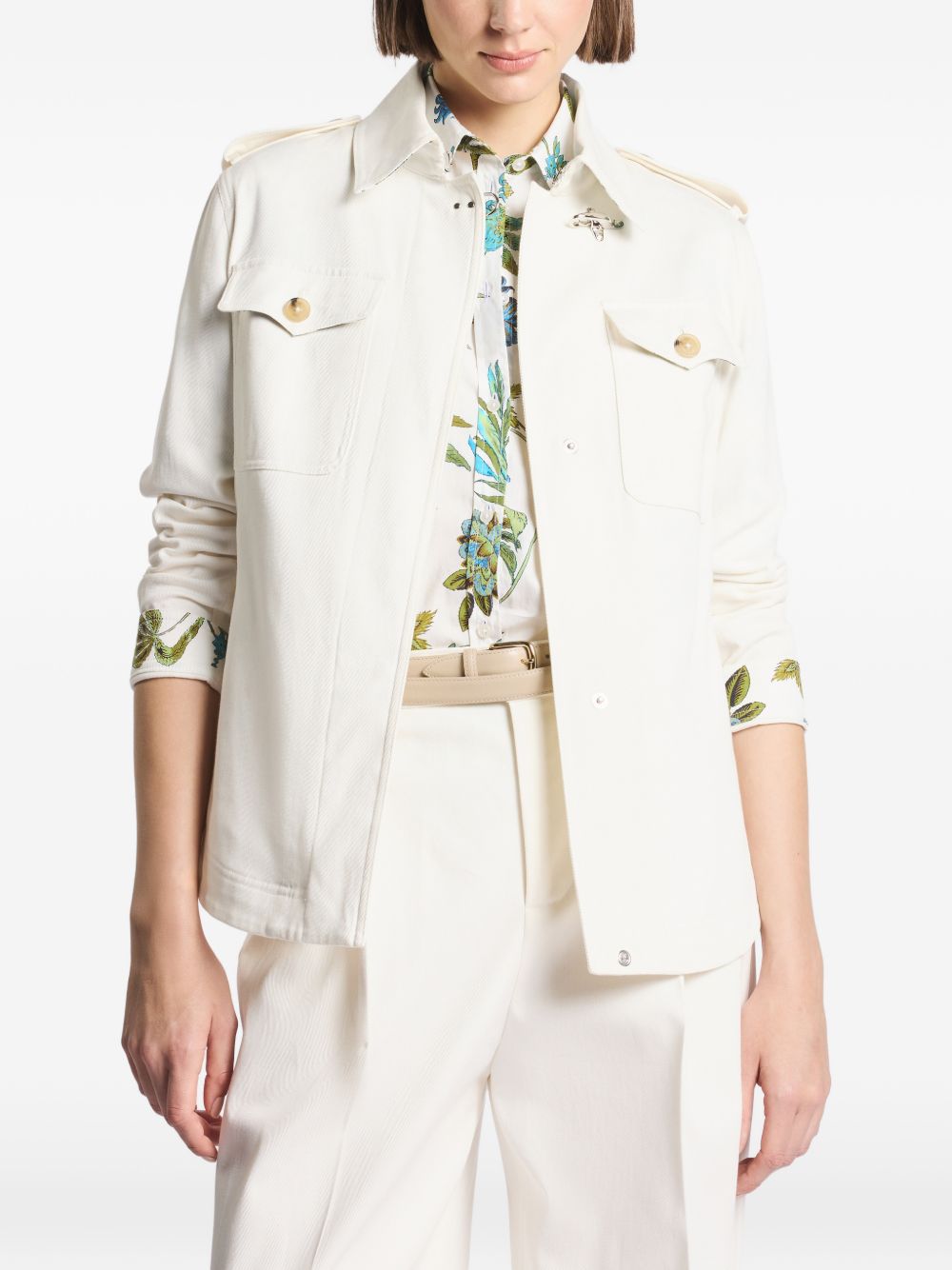 Fay Women's Cotton Shirt Jacket