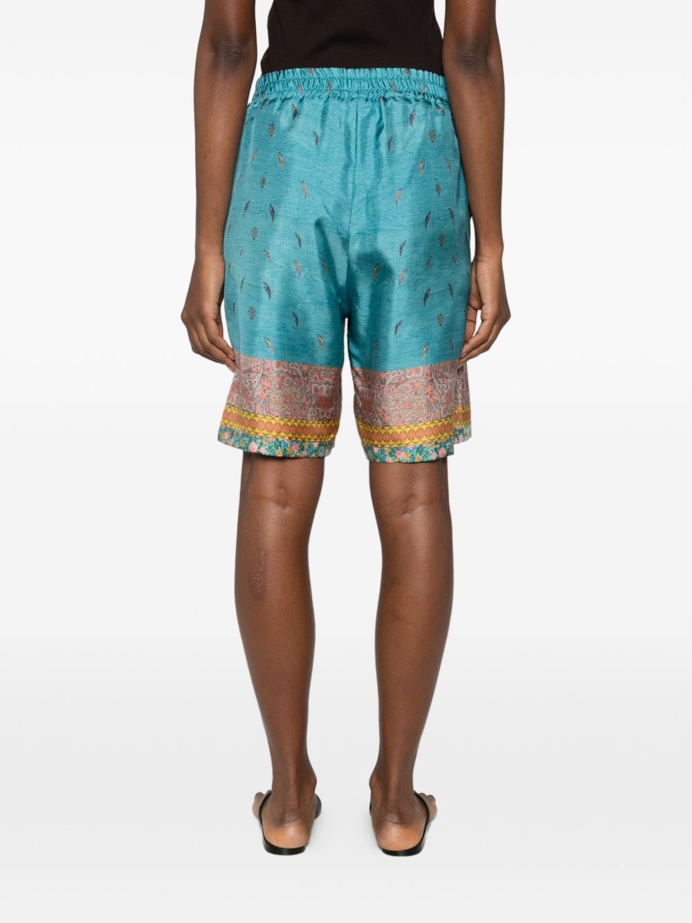 Pierre Louis Mascia Women's Printed Silk Shorts