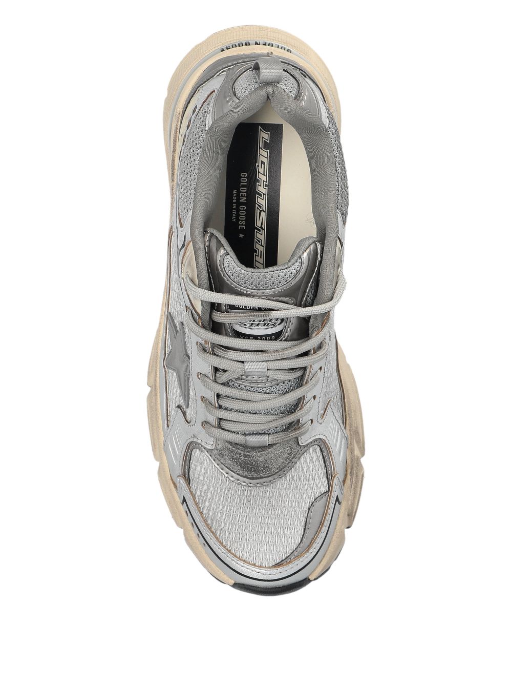 Golden Goose Women's Lightstar Men's In Grey Mesh Sneakers