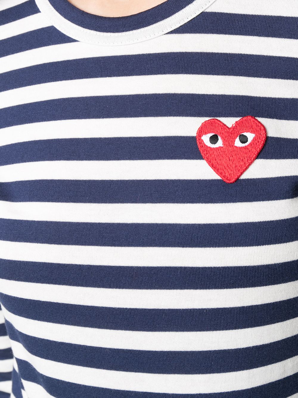 Comme Des Garã§Ons Striped Cotton T-Shirt