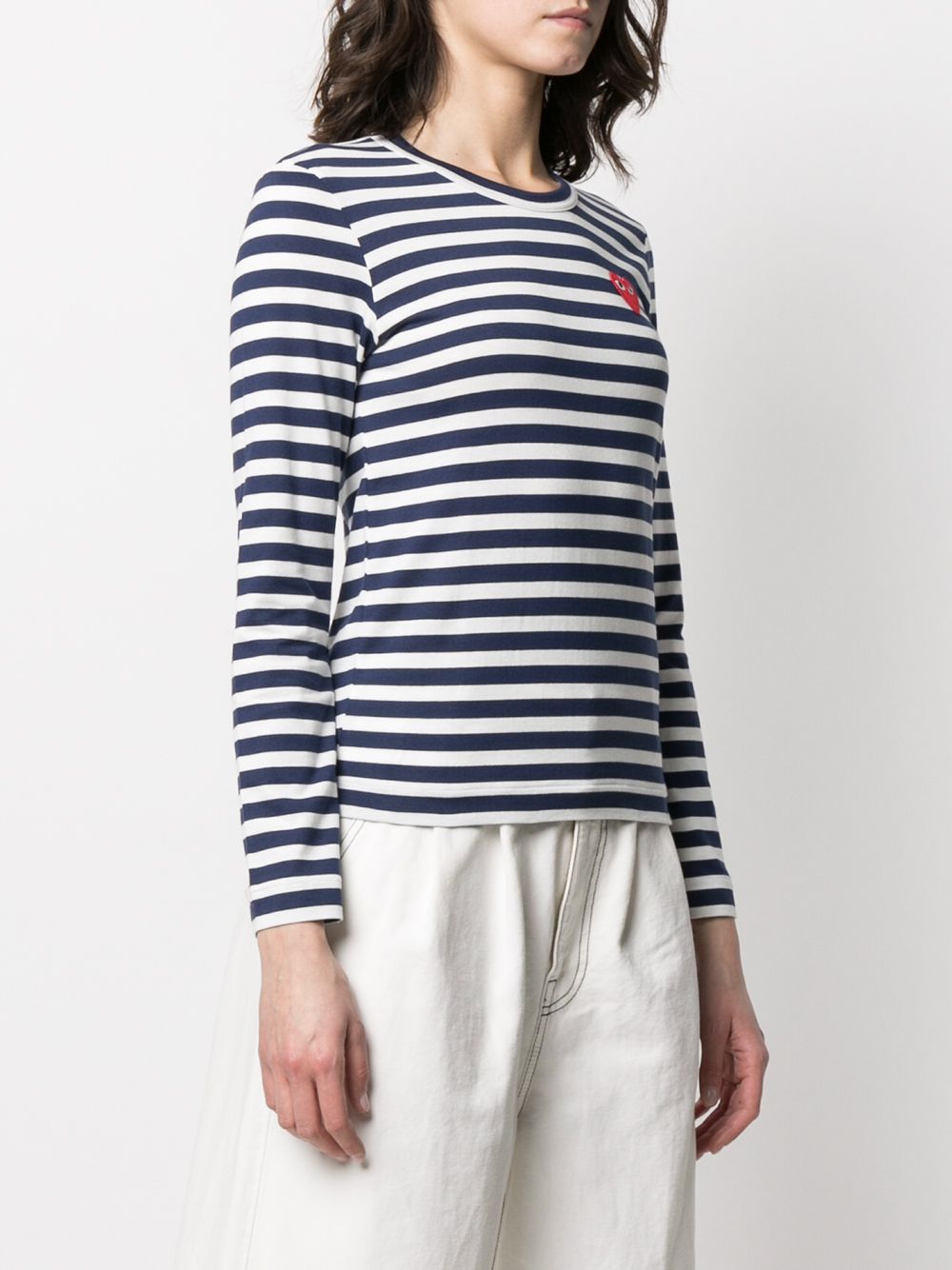 Comme Des Garã§Ons Striped Cotton T-Shirt
