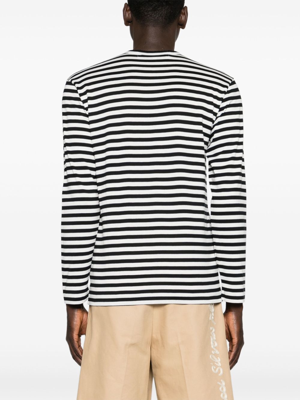 Comme Des Garã§Ons Striped Cotton T-Shirt
