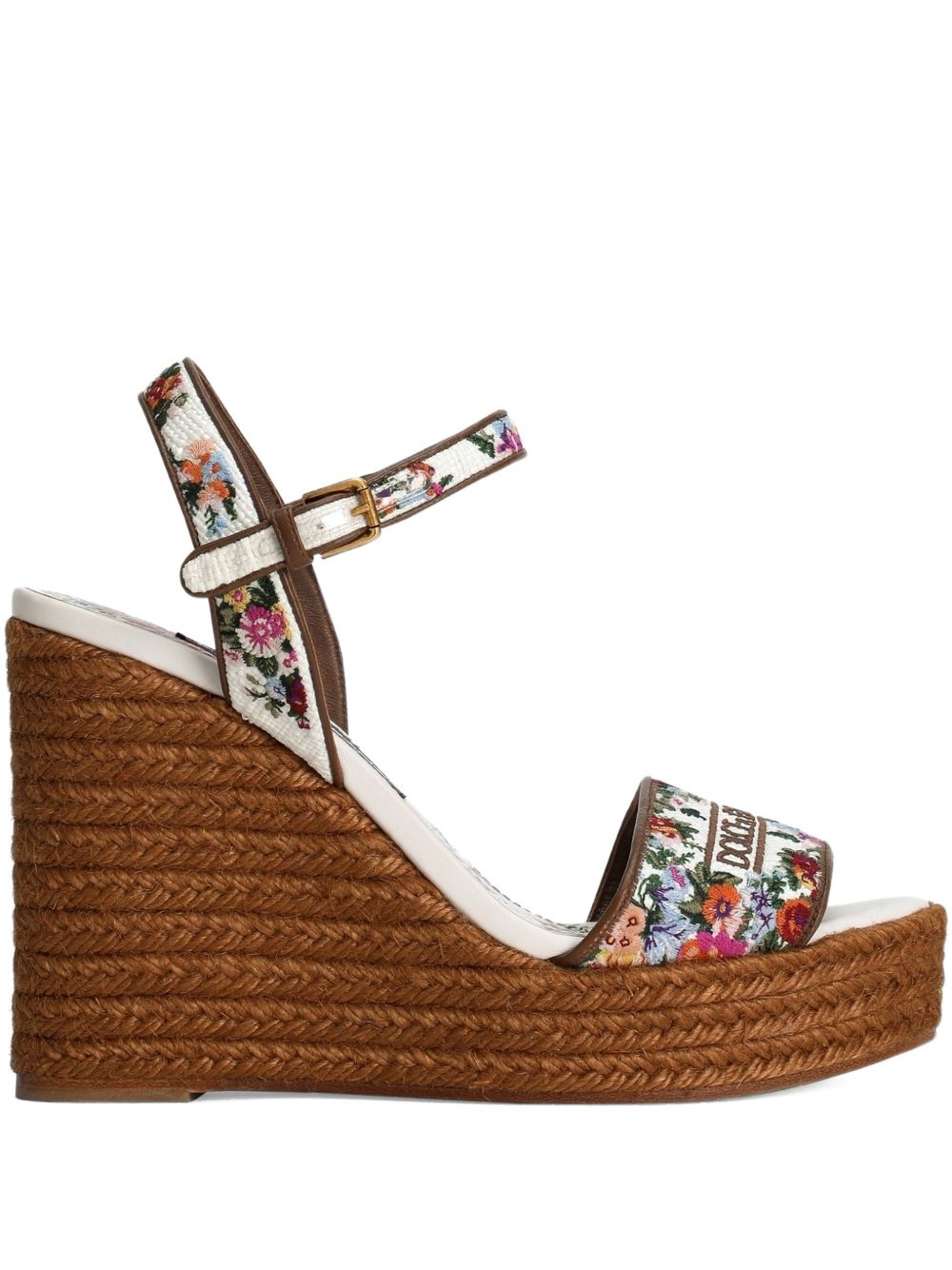 Dolce & Gabbana Women's Nappa Wedge With Thread Embroidery