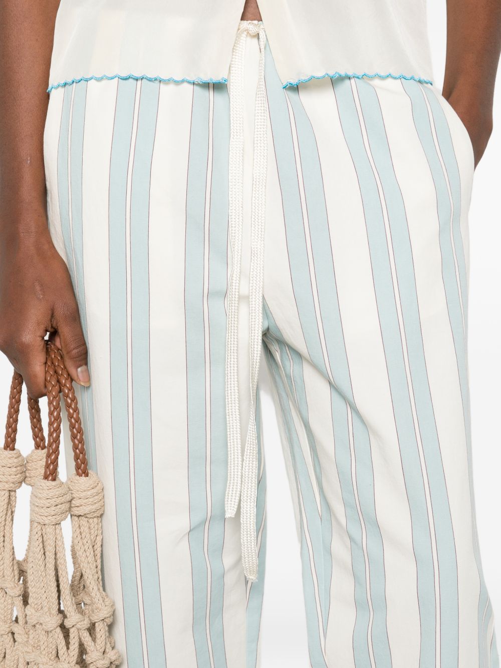 Forte Forte Women's Striped Drawstring Trousers