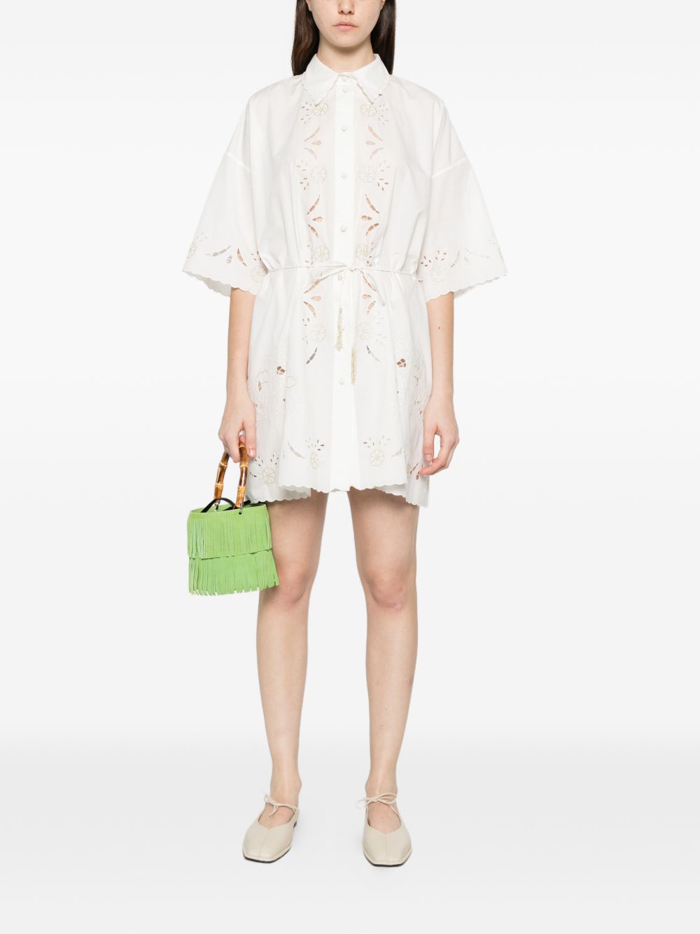 Forte Forte Women's Embroidered Cotton Shirtdress