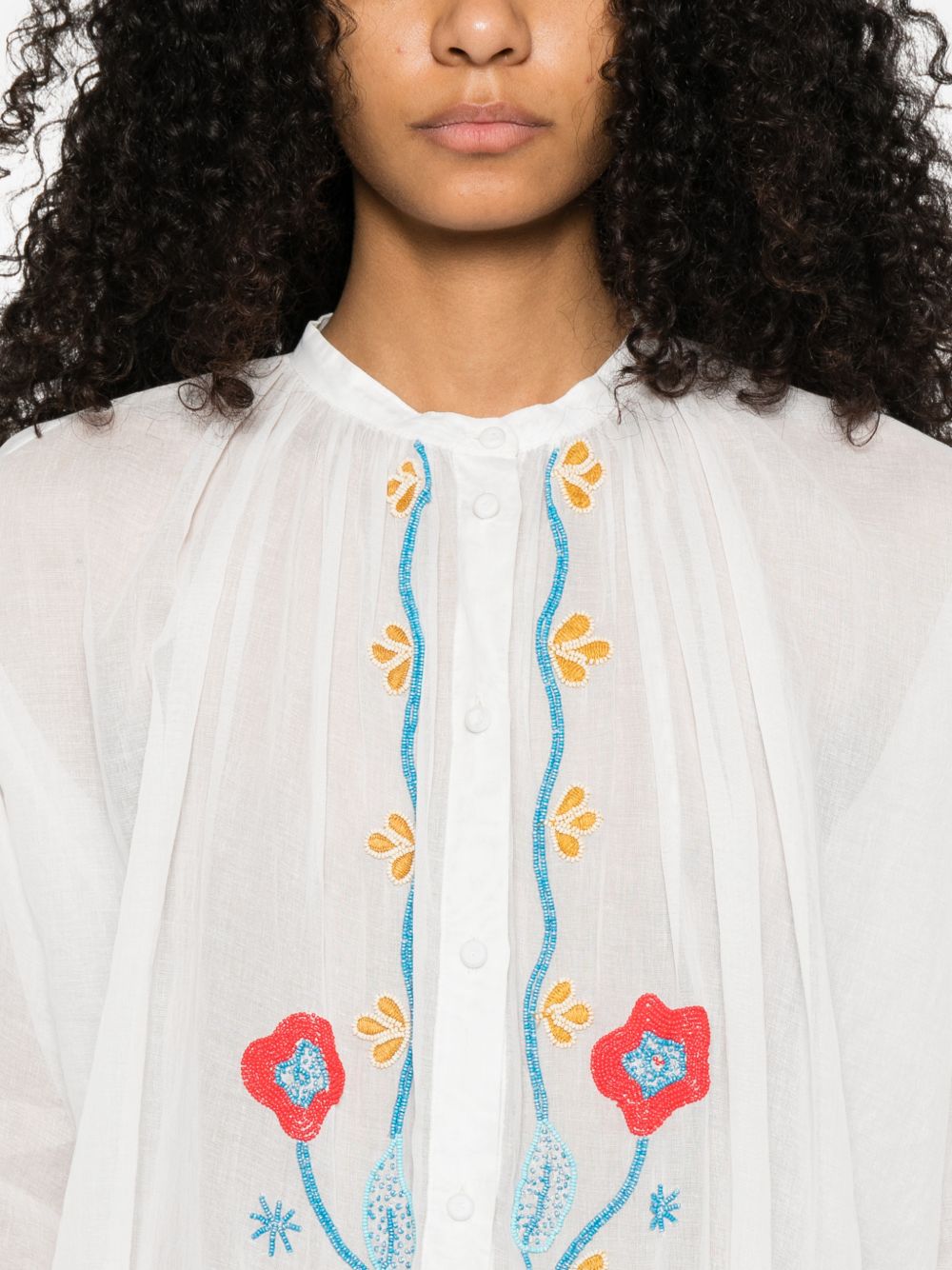 Forte Forte Women's Embroidered Cotton Shirt