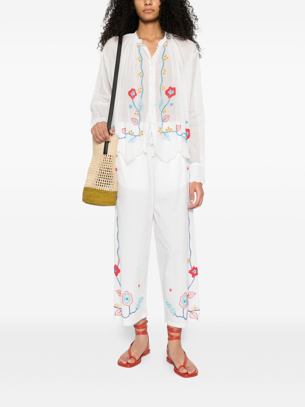 Forte Forte Women's Embroidered Cotton Shirt