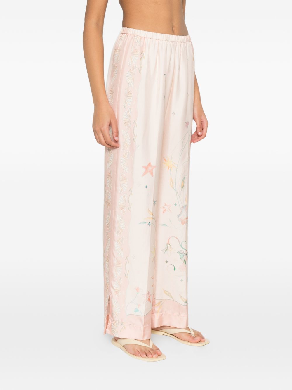 Forte Forte Women's Printed Silk Trousers