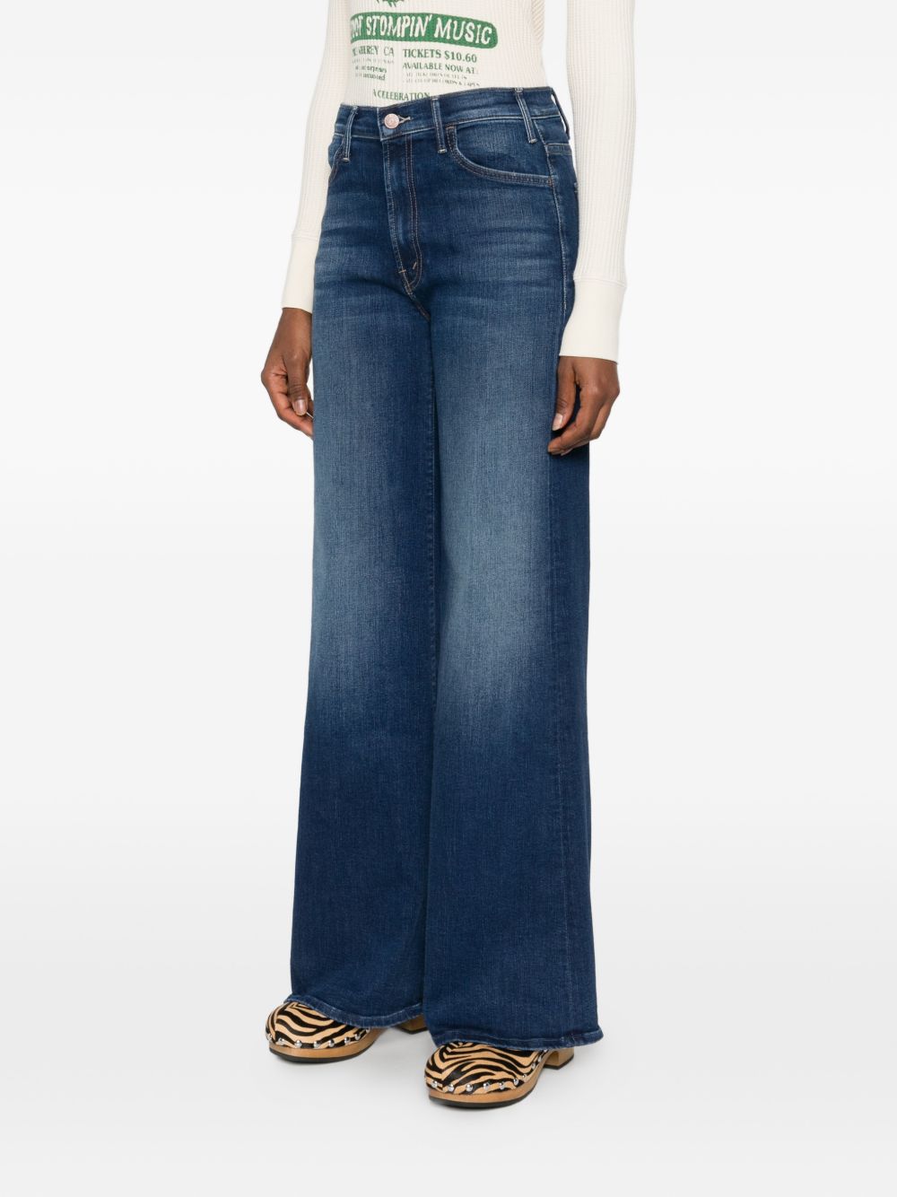 Mother Women's The Hustler Roller Sneak Denim Jeans
