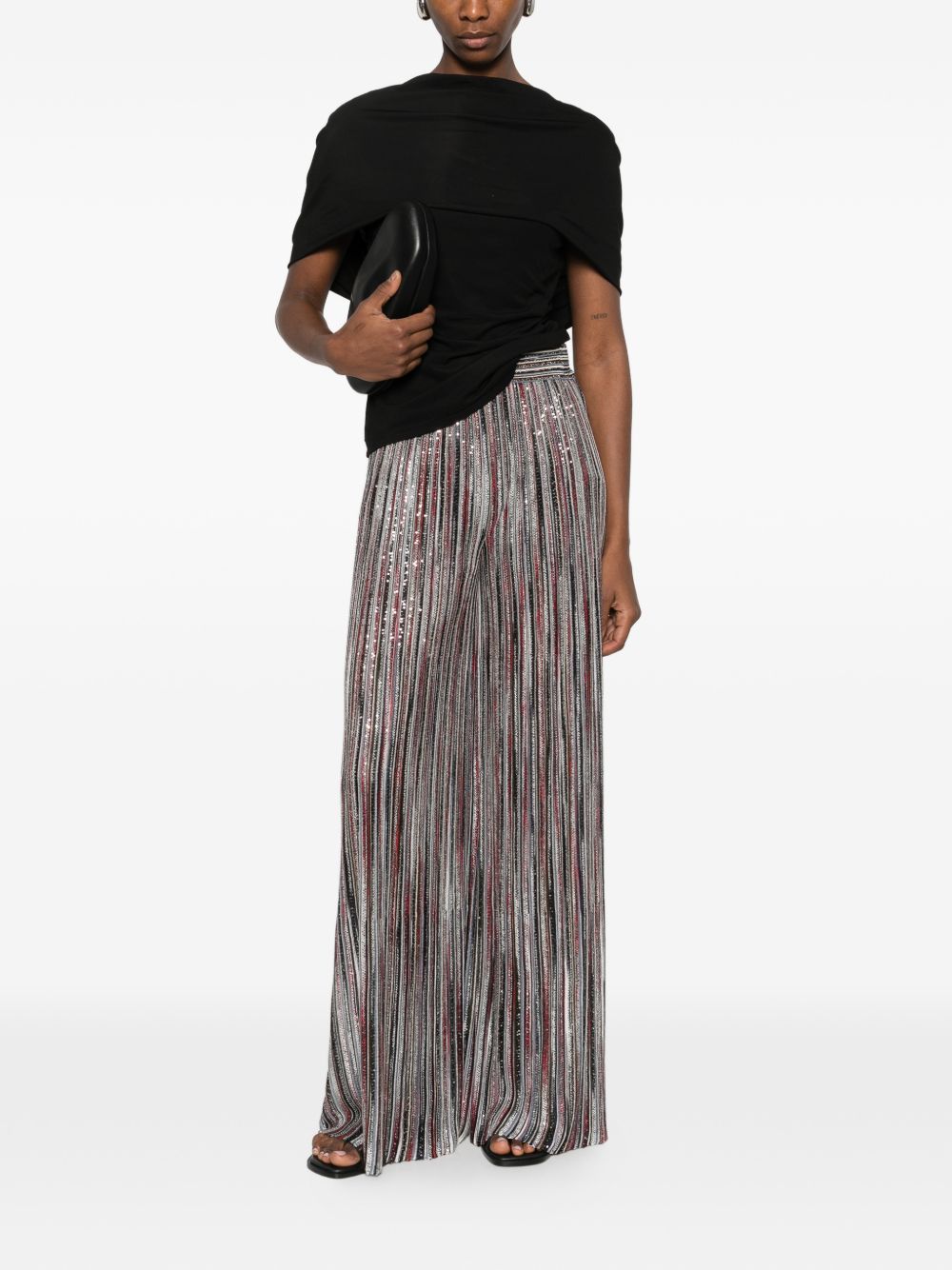 Missoni Women's Striped Wide-Leg Trousers