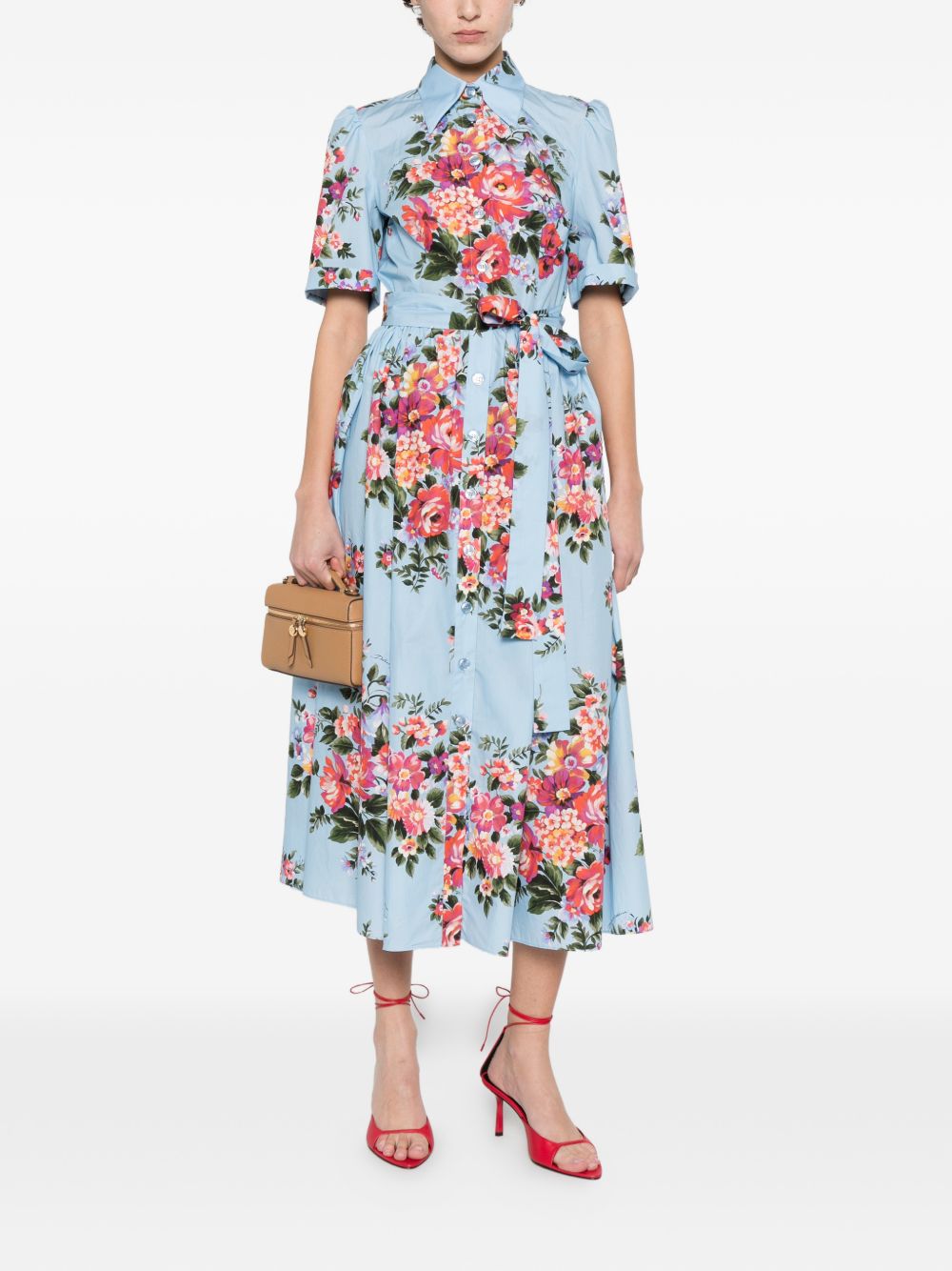 Dolce & Gabbana Women's Flower Print Midi Dress