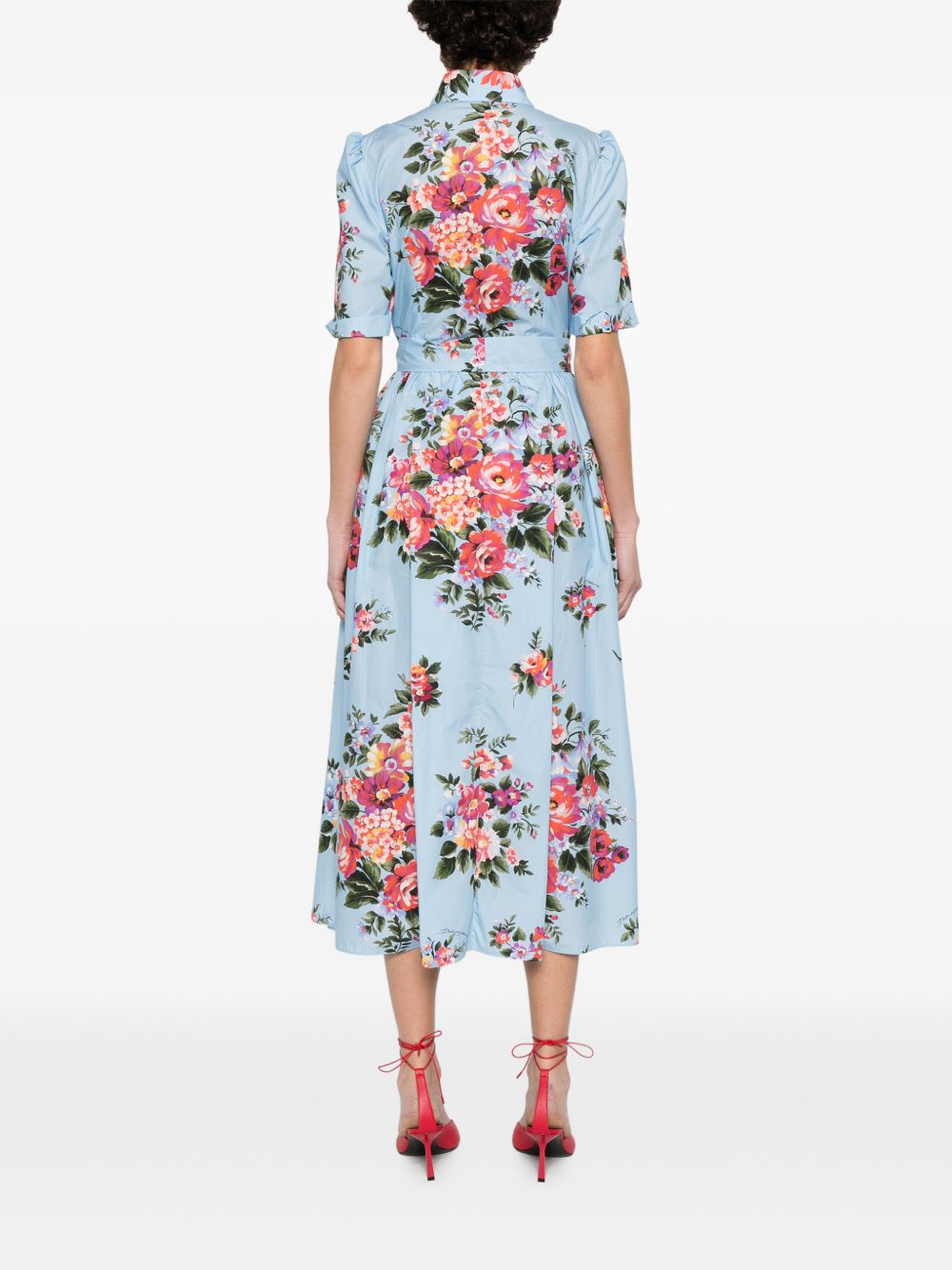 Dolce & Gabbana Women's Flower Print Midi Dress