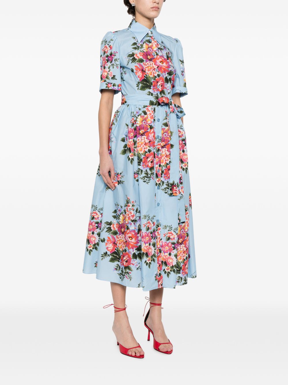Dolce & Gabbana Women's Flower Print Midi Dress