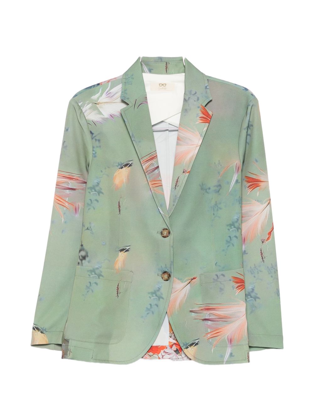 Sissiottostyle Women's Printed Single-Breasted Blazer Jacket