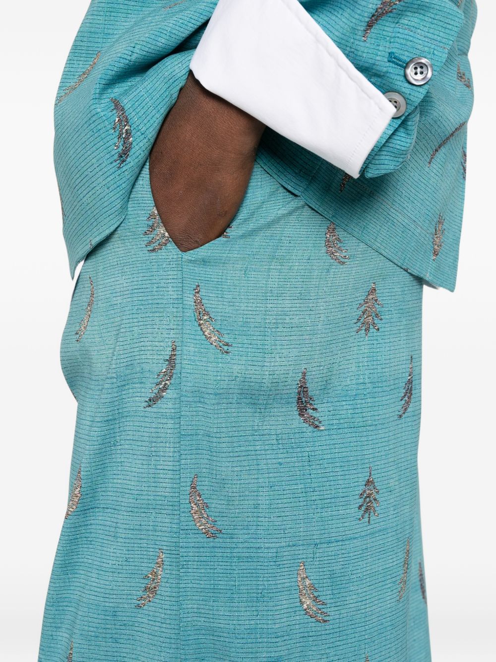 Pierre Louis Mascia Women's Printed Silk Trousers