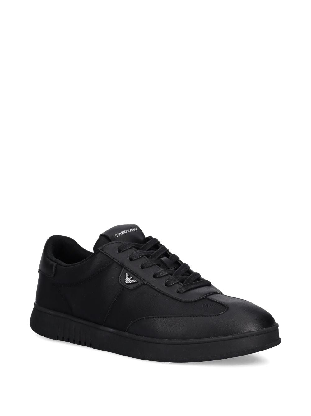 Emporio Armani Men's Nylon Sneakers With Leather Details