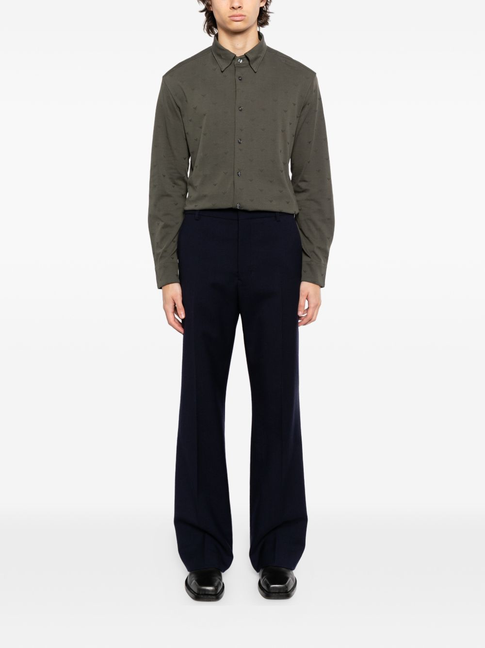 Emporio Armani Men's Logo Cotton Shirt