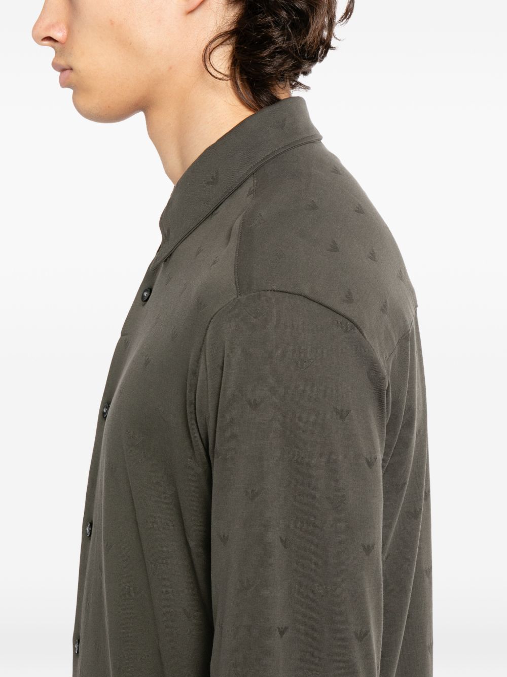 Emporio Armani Men's Logo Cotton Shirt