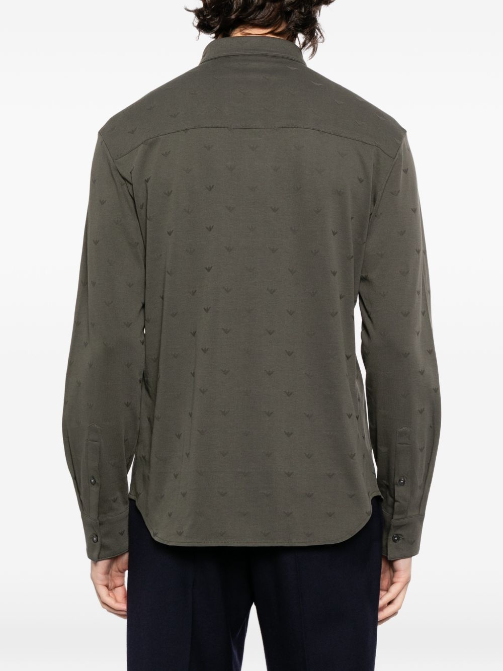 Emporio Armani Men's Logo Cotton Shirt