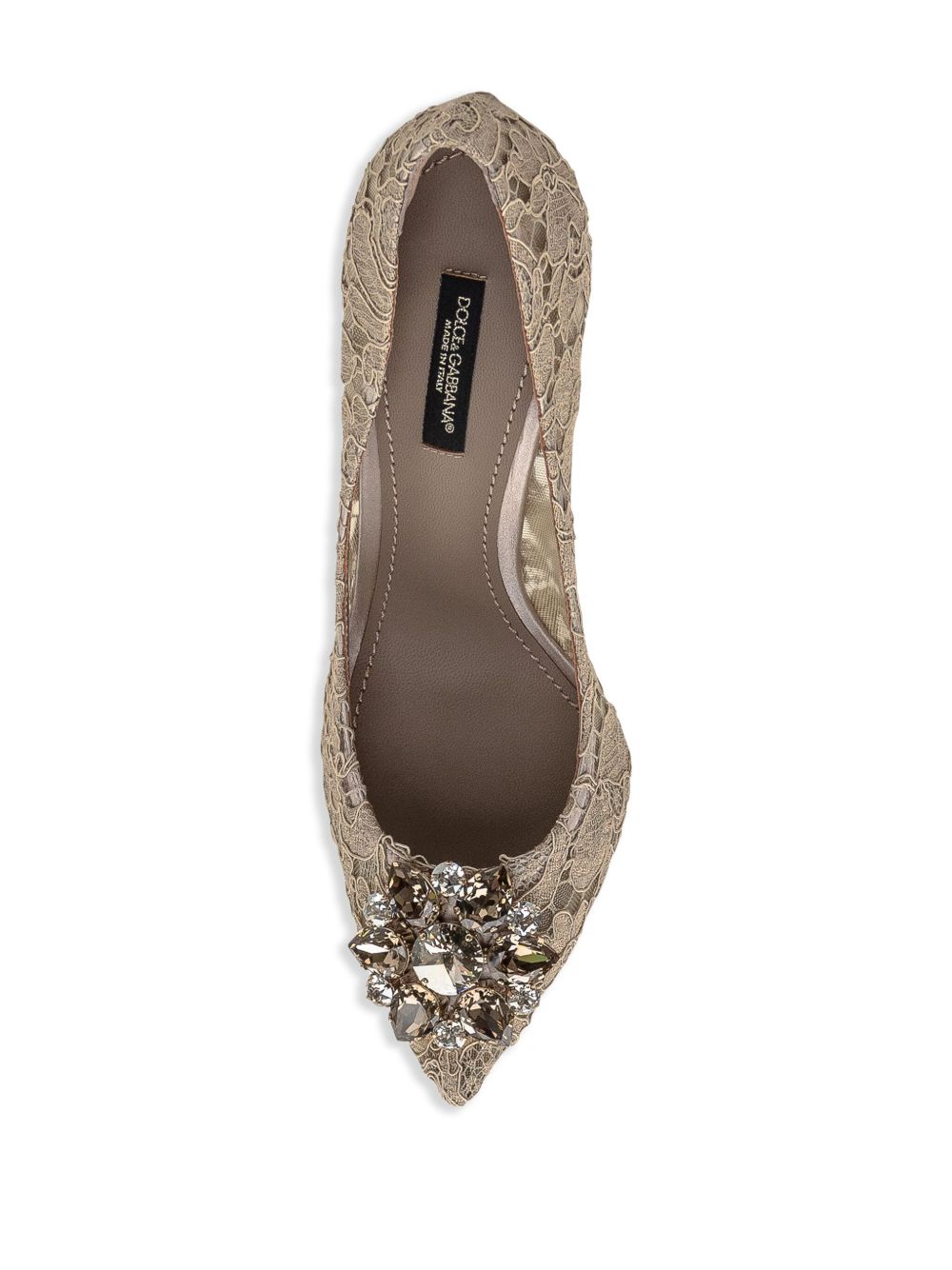 Dolce & Gabbana Women's Rainbow Lace Décolleté With Brooch