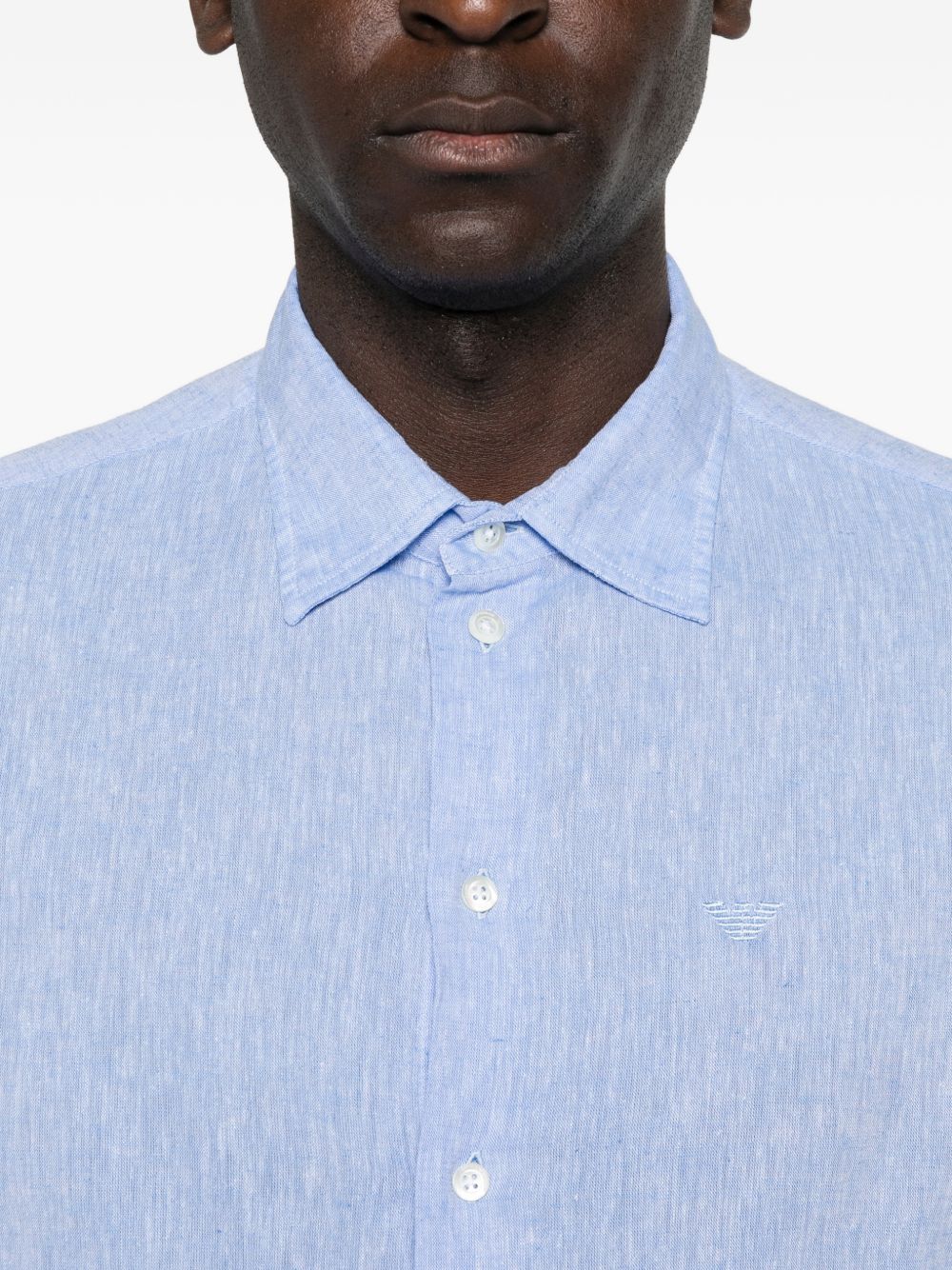 Emporio Armani Men's Linen Blend Shirt