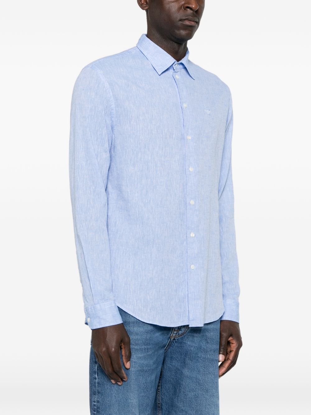 Emporio Armani Men's Linen Blend Shirt