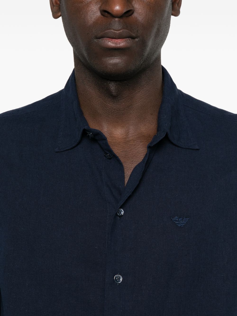 Emporio Armani Men's Linen Blend Shirt