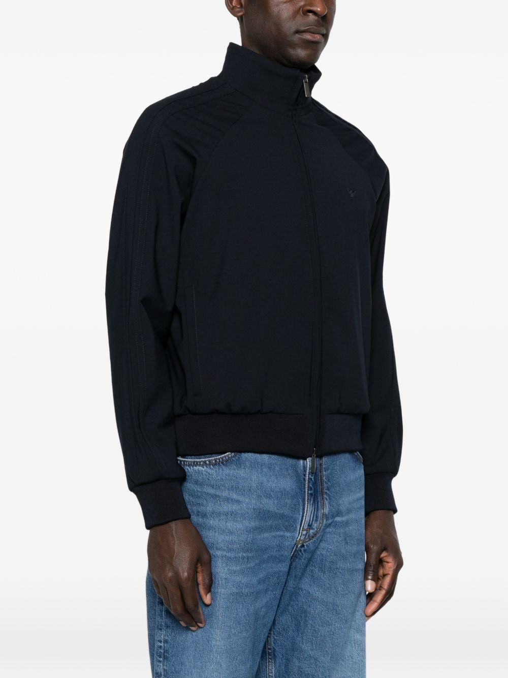 Emporio Armani Men's Wool Blend Bomber Jacket
