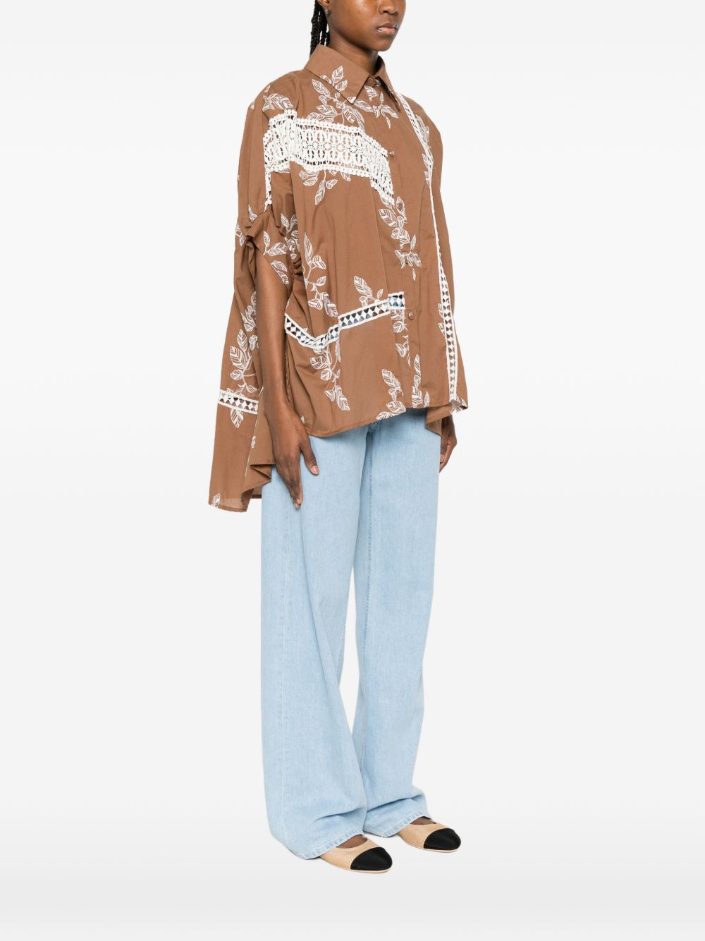 Bye Women's Printed Cotton Shirt